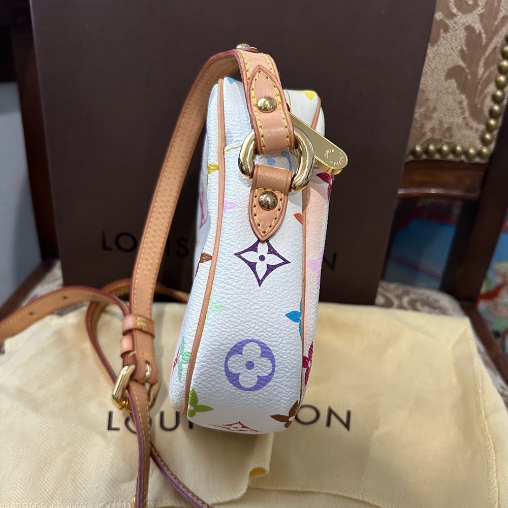 Louis Vuitton Rift Multicolore Takashi Murakami Limited Edition White Crossbody - Picture 10 of 16